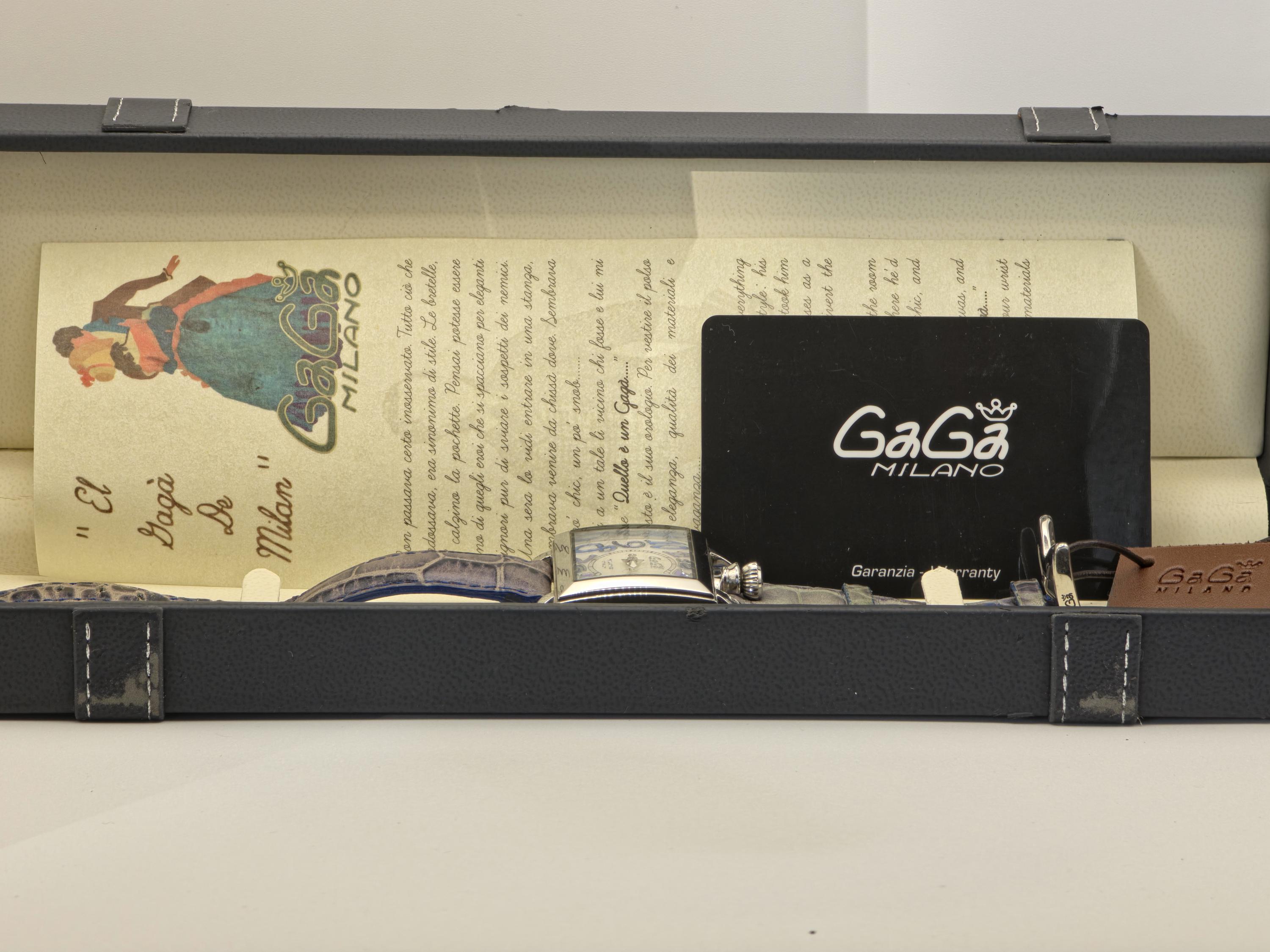 GaGa MILANO オリジナル時計BOX Gaga Milano Napoleone Brevettato Swiss Quartz Watch Box & Warranty