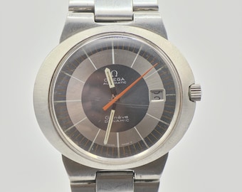 Vintage Omega Genève Dynamic Watch | 1970s Swiss Automatic, Bullseye Dial
