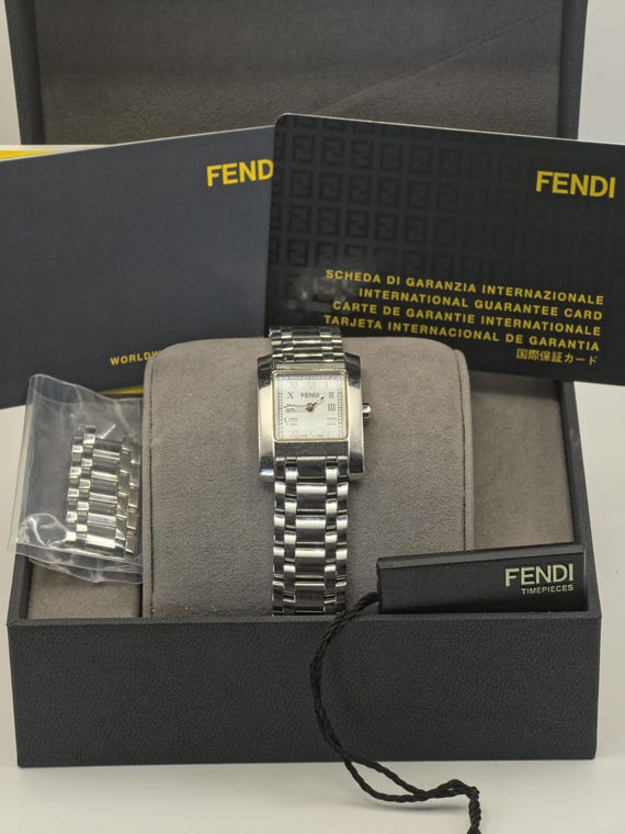 Fendi Black and Silver Watch with Box Fendi Black and Silver Watch with Box - www.joarbit.com main image 2