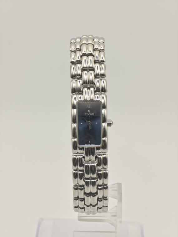 Fendi 660L Women Watch Blue Dial Bracelet Swiss Made Luxury