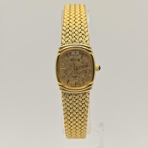 Vintage Elgin Gold-tone Dress Watch | Swiss Quartz, Engraved