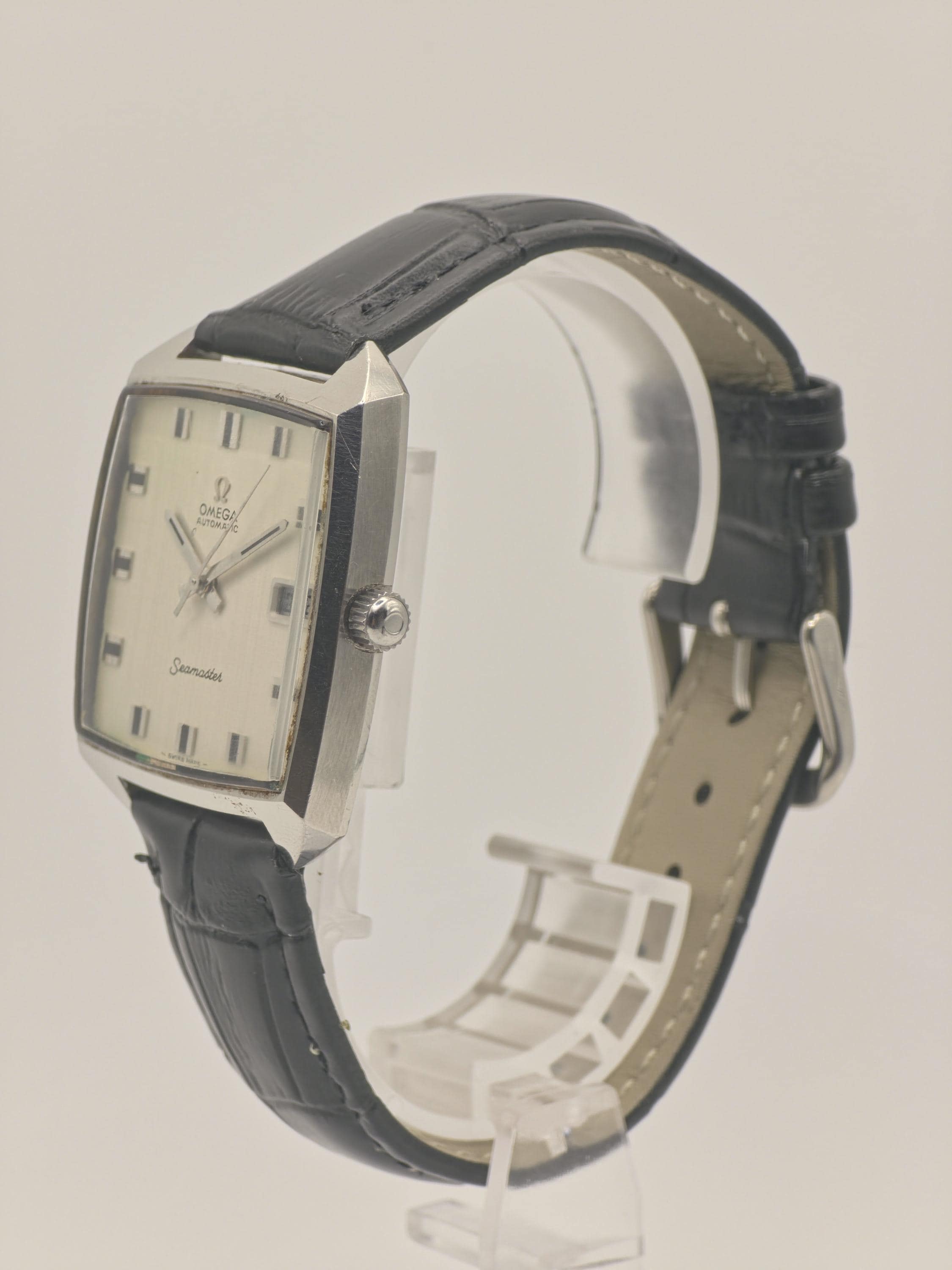 Vintage 1970s OMEGA Seamaster Automatic Watch, Square Cushion Case