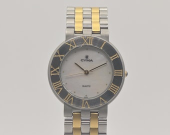 Philippe Charriol Quartz Watch Gold Tone Cable Bracelet Swiss