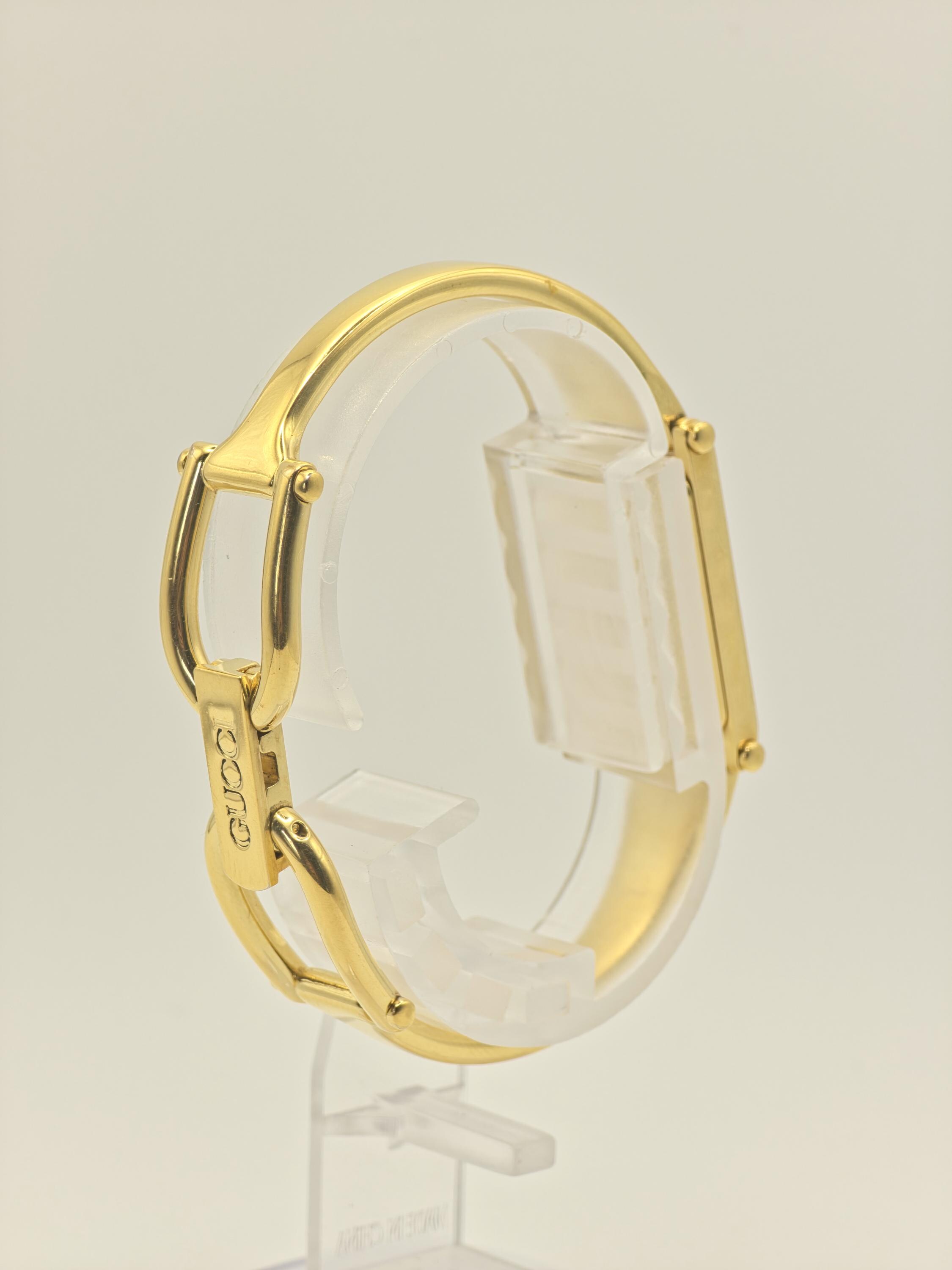 Gucci 0707/1500 15th Anniversary Gold Bangle Women's Swiss Watch