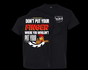 Funny Blue Collar T-Shirt: Jobsite Safety Humor Tee for Tradesmen