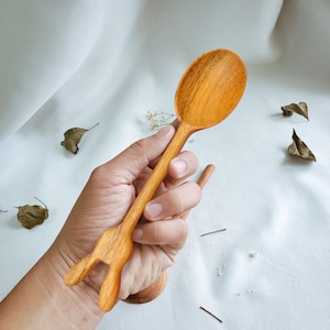 Bunny Wooden Spoon: Handmade Kitchen Utensil, Easter Gift