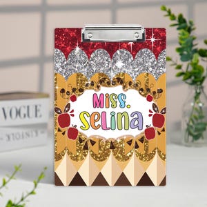 Personalized Teacher Clipboard: Acrylic Custom Name Gift