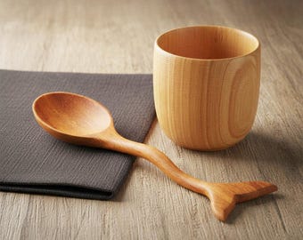 Wooden Fish Tail Spoon – Handcrafted Natural Kitchen Utensil, Handcrafted Wooden Spoon With A Charming Fish Tail Handle