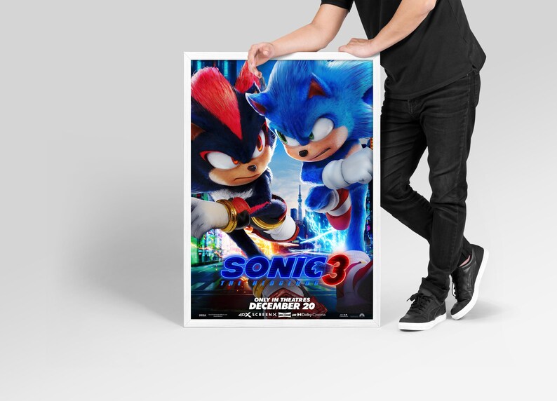 Sonic the Hedgehog 3 2024 Movie POSTER 477 - Etsy