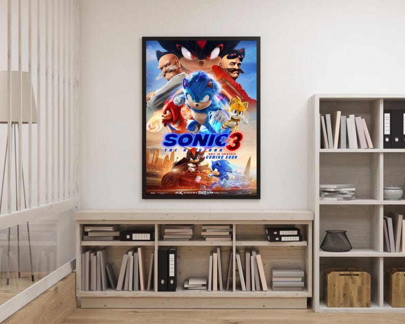Sonic the Hedgehog 3 2024 Movie POSTER 478 - Etsy Israel