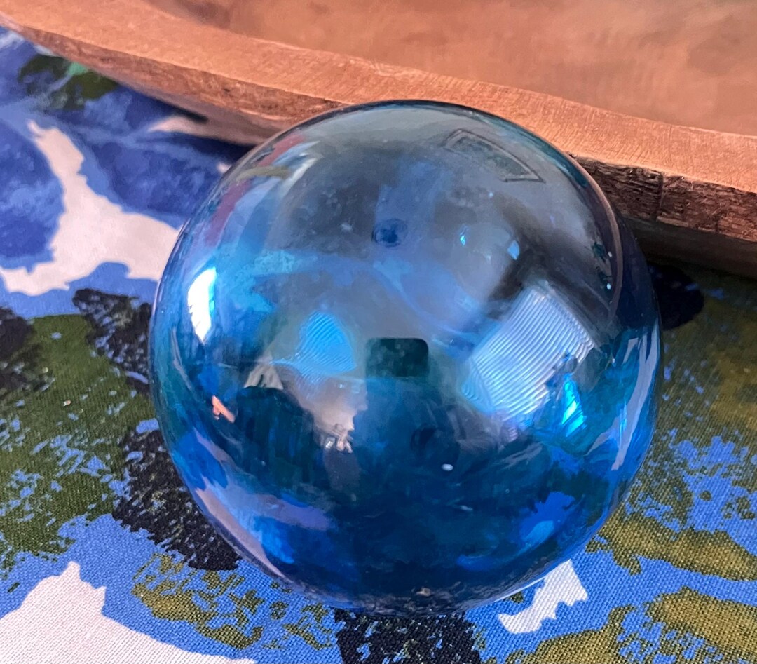 Rich Blue Glass Fishing Float - Etsy