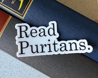 Pegatina de vinilo "Leer Puritans"
