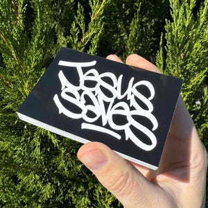 Jesus Saves Vinyl Sticker