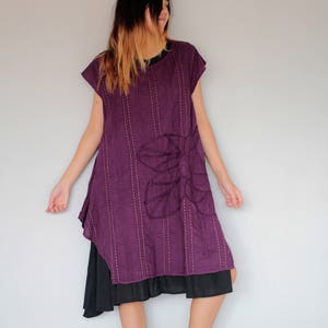 layers dress two colour combination Purple/Black (1160)