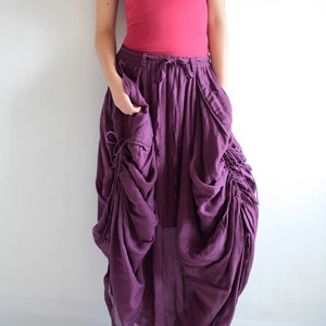 Bohemian Skirt.. Dark purple No.21 cotton/rayon 420 image 3