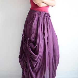 Bohemian Skirt.. Dark purple No.21 cotton/rayon 420 image 1