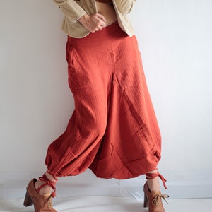 Pants/Hippie pants / harem pants /Linen/cotton In all colour and all size M,L,XL P1417 image 1