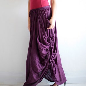 Bohemian Skirt.. Dark purple No.21 cotton/rayon 420 image 2
