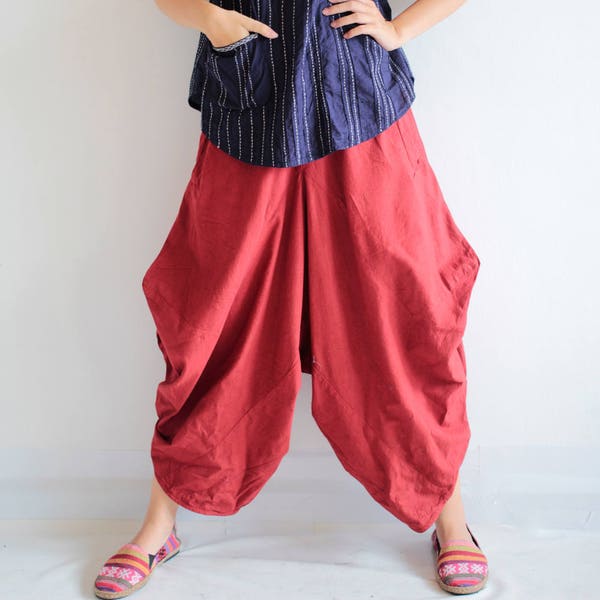 Pants .. 100% cotton/harem/funky/yoga/boho  (M, L,XL) 1170