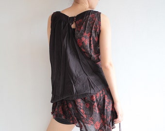 100% cotton Mini dress floral print  (367) party / beach dress