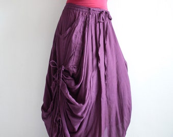 Bohemian Skirt.. Dark purple  No.21 cotton/rayon 420