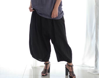 Pants..Cotton 100% Pants 135 A Harem Pants / Summer Pants/ capris pants Ready to ship !