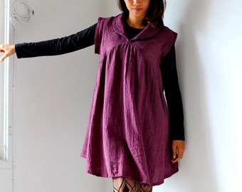 Soldes....Robe Zoe ... Lin/Coton crème (taille unique S-XL)