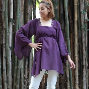 Tunics blouse mix silk size M ,boho,hippie, elegant, image 1