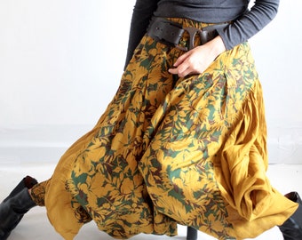 Pants...Harem Pants..(1135) Mix silk  (M and L) /Harem pants/hippie pants/funky pants/Capri pants/boomer pants