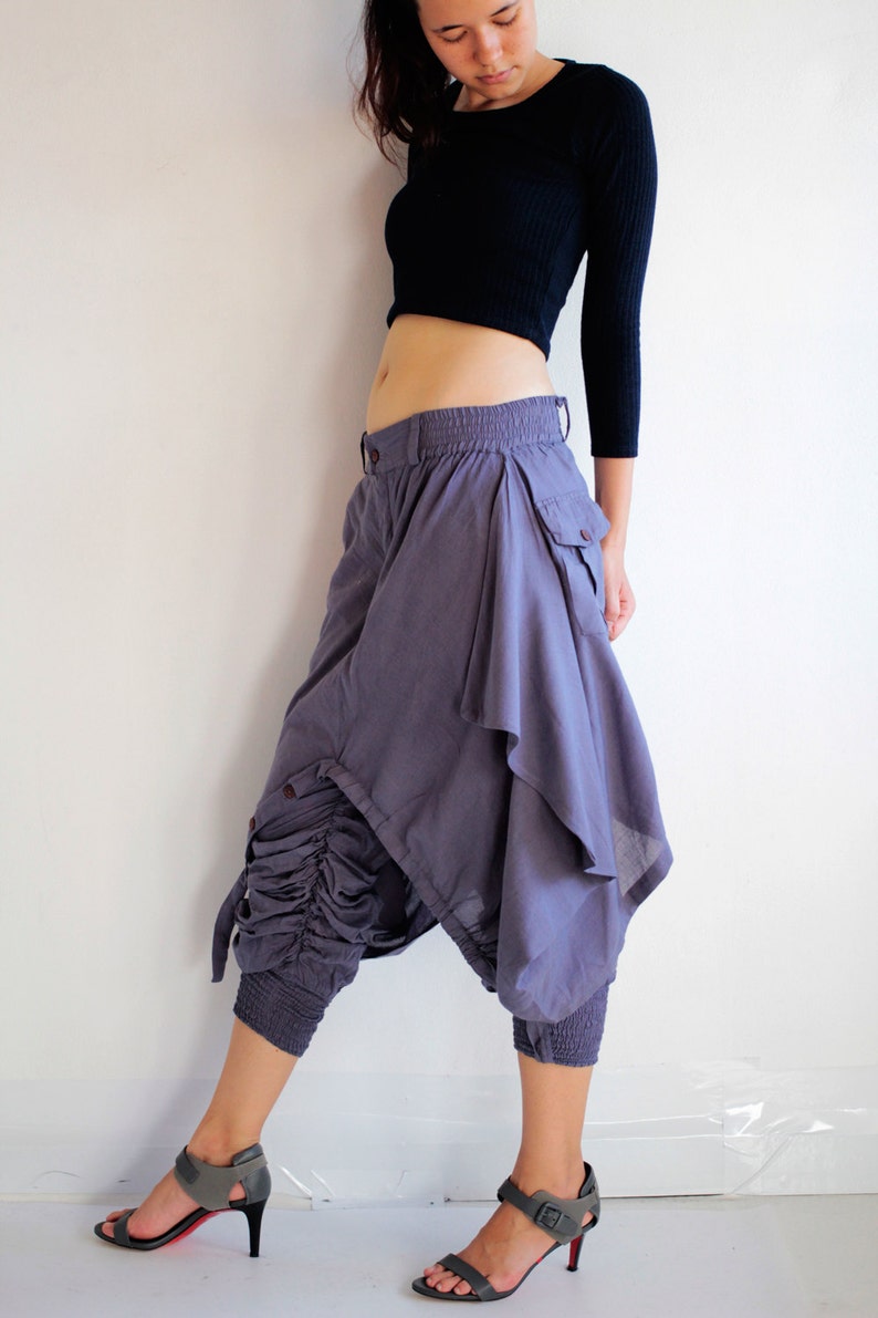 Pants... skirt over pants...No.19 mix silk GP-355 image 3