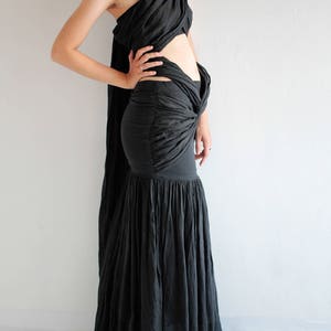 Maxi Dress funky elegant mix silk1190...1 dress 10 ways to wear S-L image 7