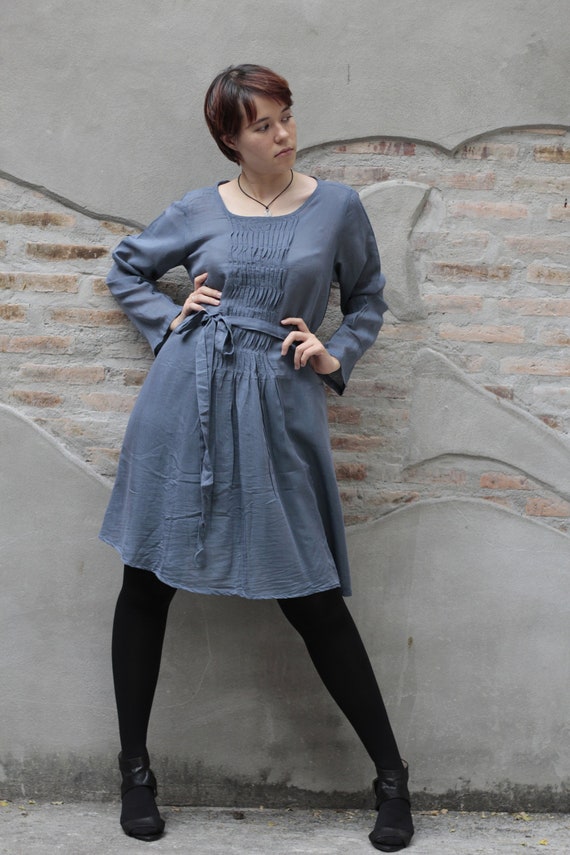 Knee length dress with clearance tights