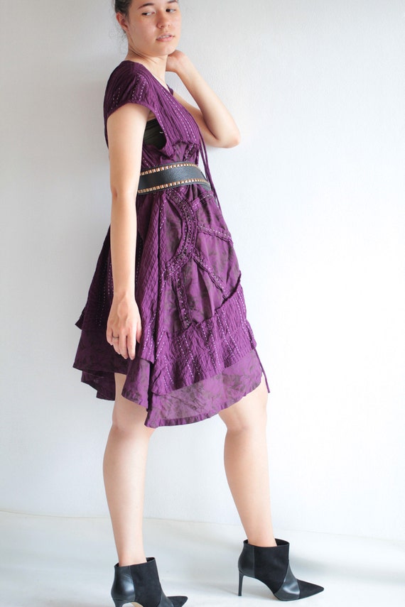 chinese dress ladies Arabelle Hi-Low Patchwork Floral Dress Patchwork / L main image 1
