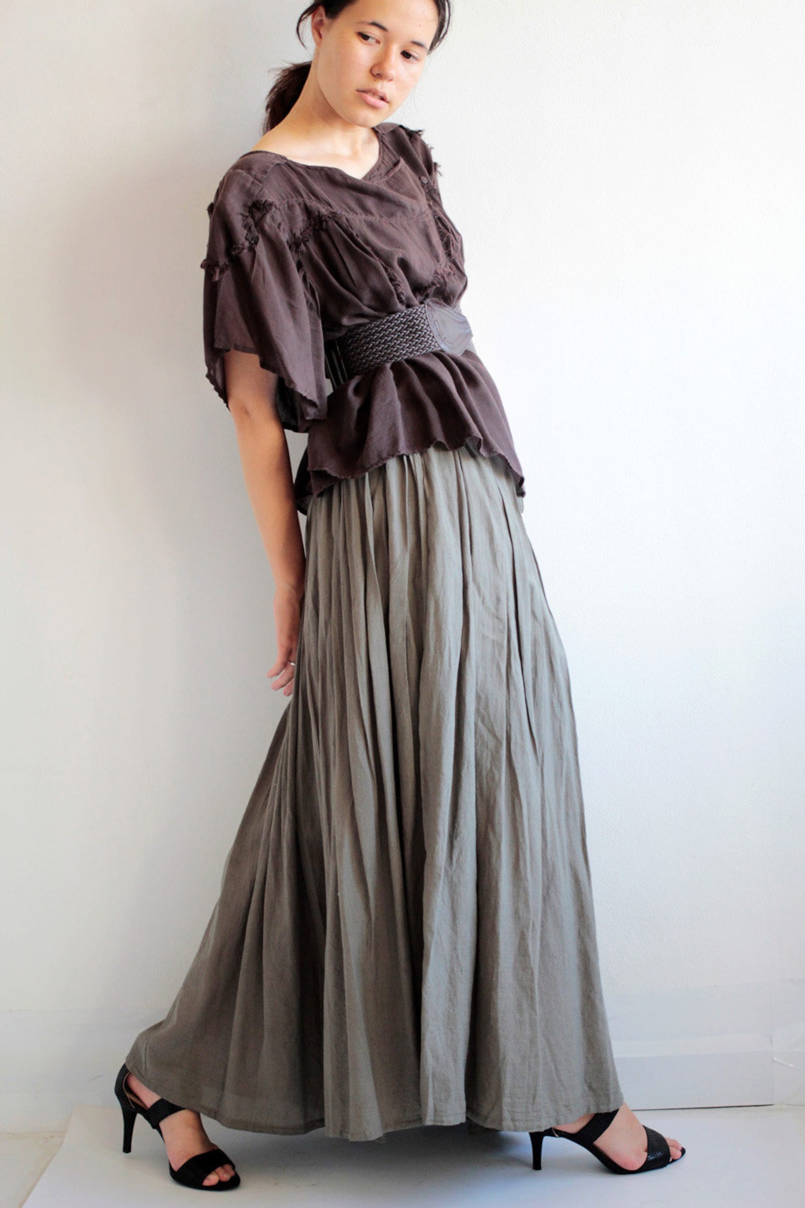 Full Maxi Skirt... Mix Silk 1189 and More Colour Avalible Etsy