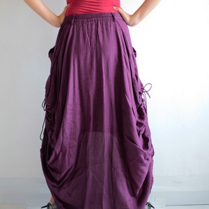 Bohemian Skirt.. Dark purple No.21 cotton/rayon 420 image 4