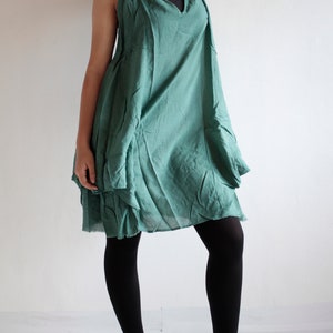 Mini dress summer dress mixed silk Size L Photo colour No.3 Red 157 image 5