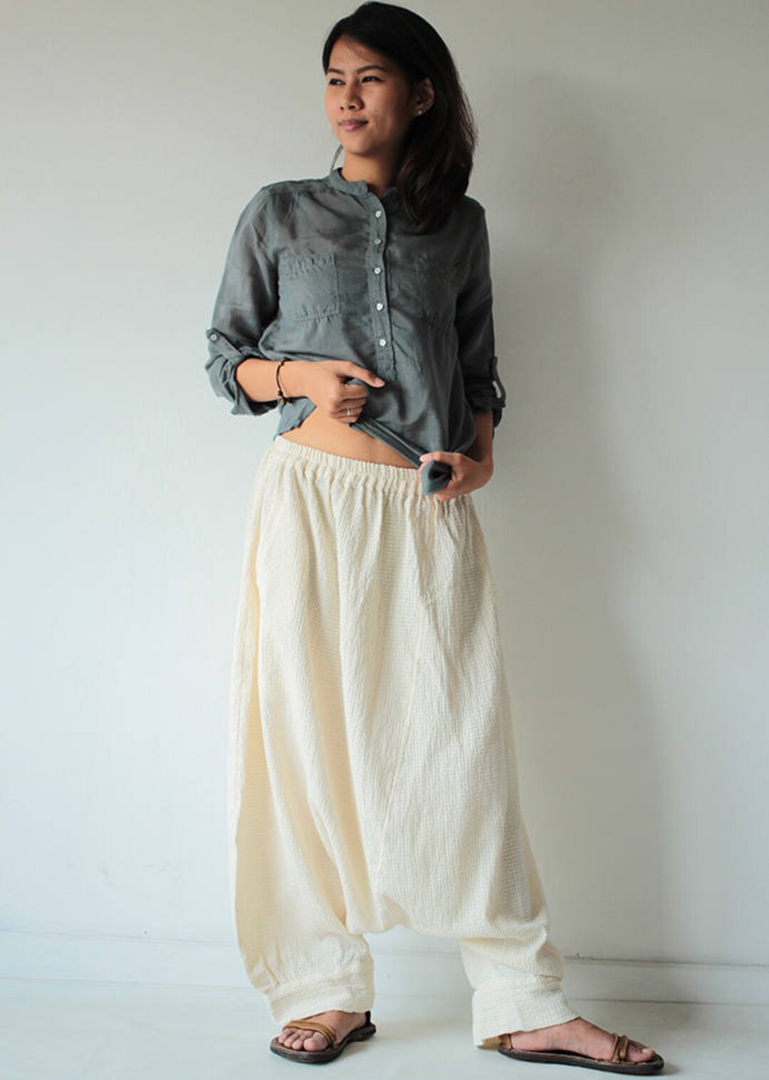 Pants//hippie Long Pants..1410/ M,l,xl/harem/elastic/funky/cotton/brown/black/ivory/indigo/red/hippie Pant/capri/mustard - Etsy Pants//hippie Long Pants..1410/ M,l,xl/harem/elastic/funky/cotton/brown/black/ivory/indigo/red/hippie Pant/capri/mustard - Etsy