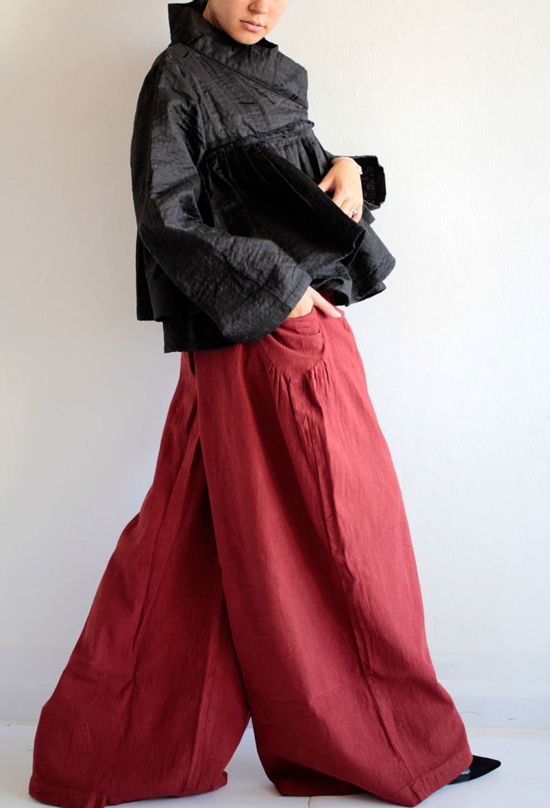 Pants Wide Leg Long Pants Custom Made Size and Color and More - Etsy