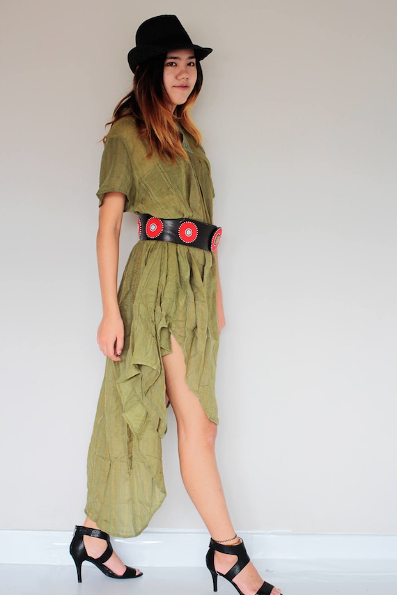 chinese dress ladies Fashion Sweet V Neck Cotton Linen Mini Dresses – Come4Buy eShop main image 1