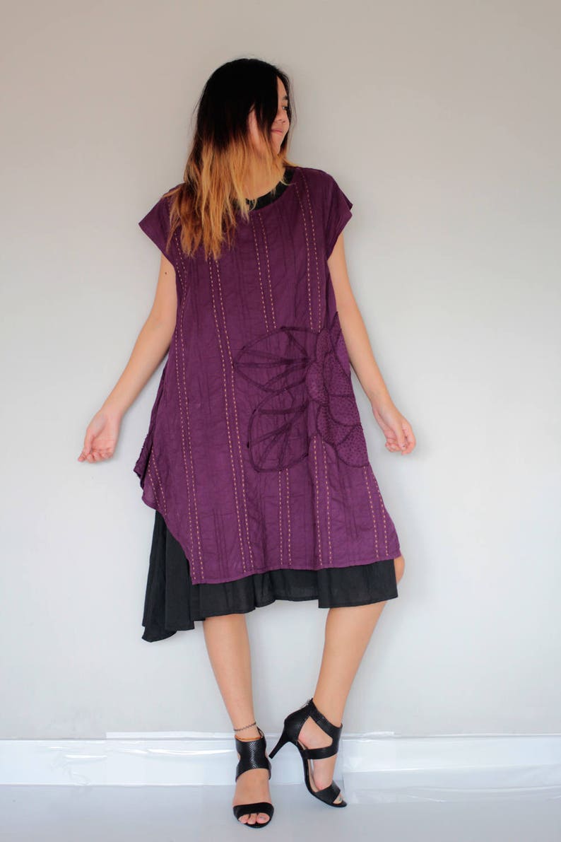 two colour combination gown