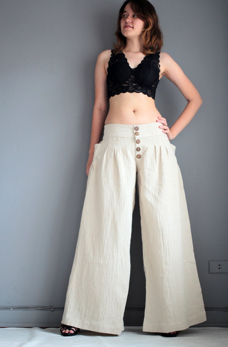 Pants..Low waist, wide leg long Pants custom made size and colour, And More avalible in size S,M,L,XL 1416 image 5