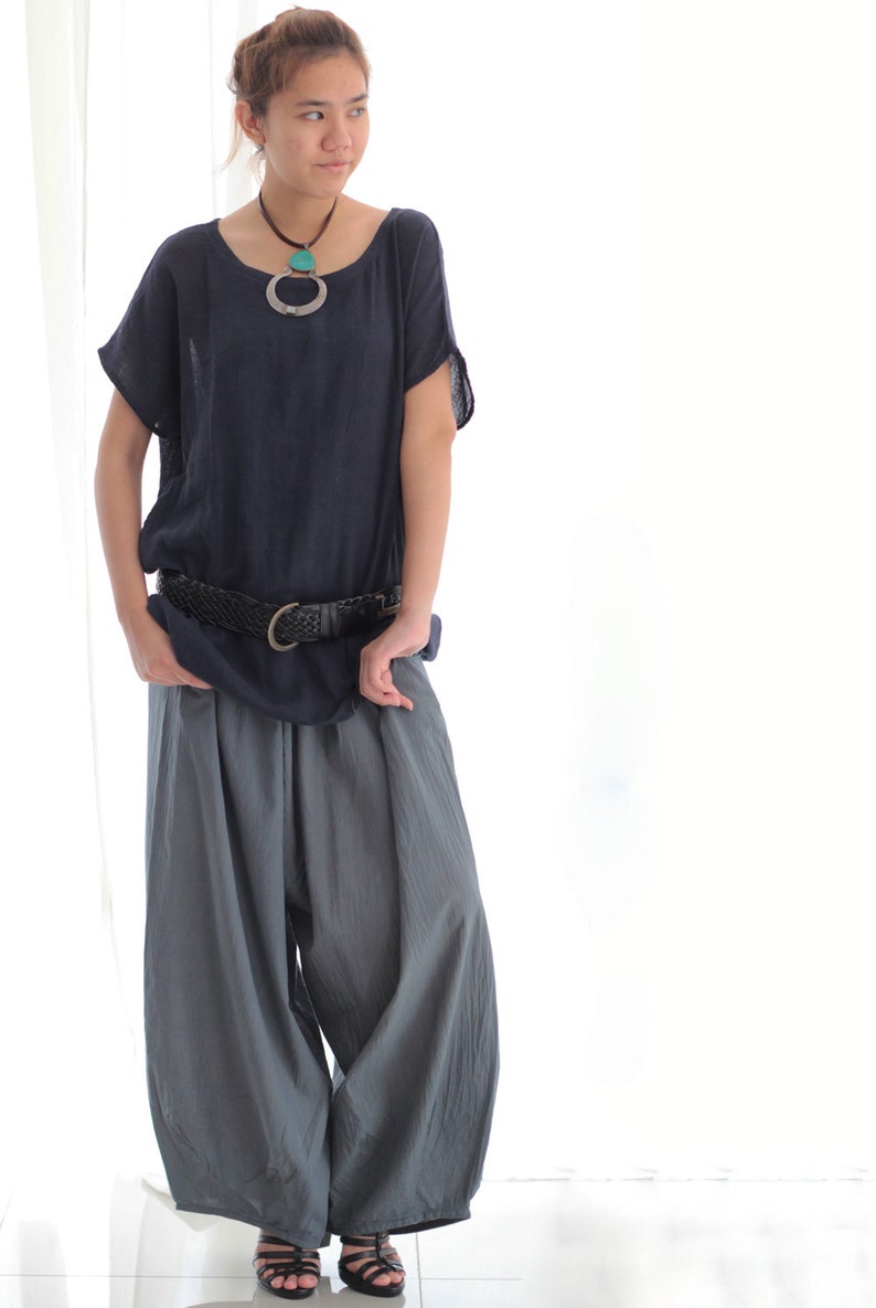 Blouse/Simple Summer loose fit..Linen/cotton blouse.....size M 1836 image 4