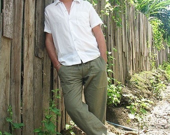 Men's 100 Percent Hemp Pants Size.xs 
