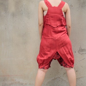 Mini...Jumpsuit/ dress mix silk 56 Red image 6