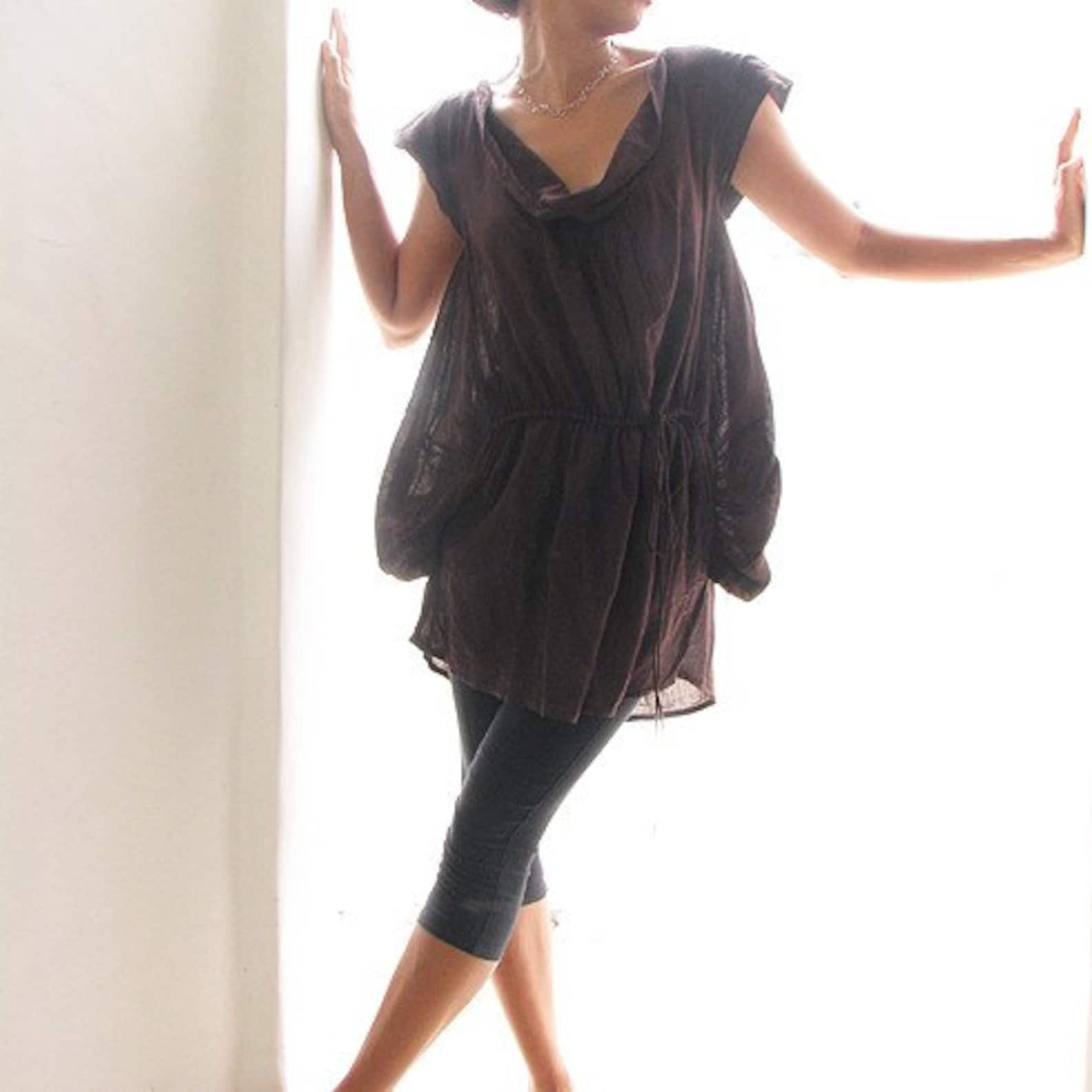 Tunic/blouse Brown and More Colours Available 378 Etsy