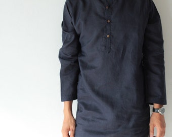 Men's shirt (% Linen djellaba style B 5707)