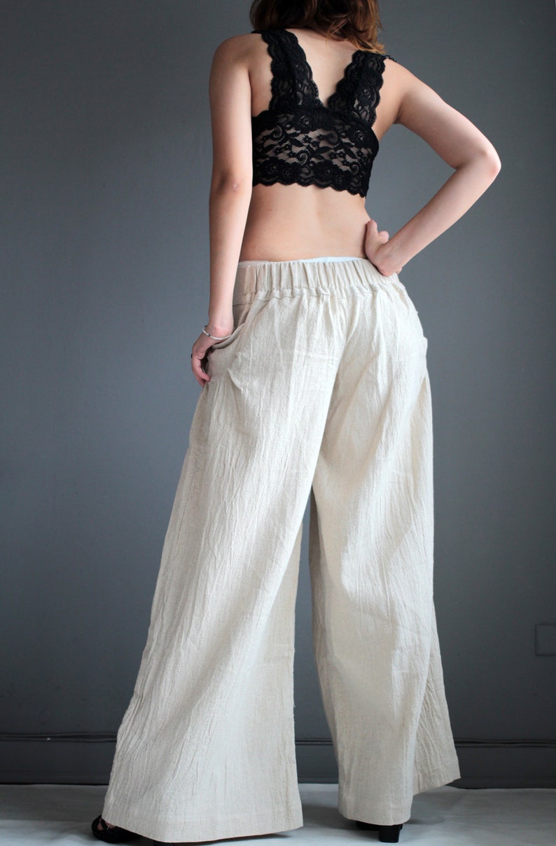 Pants..Low waist, wide leg long Pants custom made size and colour, And More avalible in size S,M,L,XL 1416 image 3