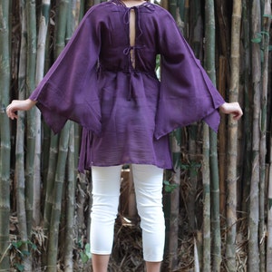 Tunics blouse mix silk size M ,boho,hippie, elegant, image 3