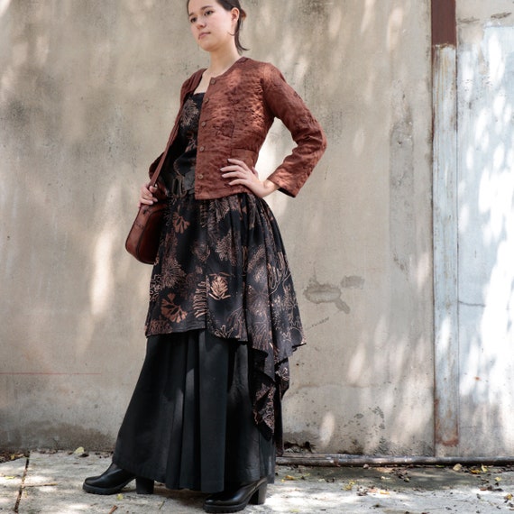 Vestito Bambina Cotone Ricamo Floreale Manica Lunga - VIKITA Abito Casual Primavera/Autunno