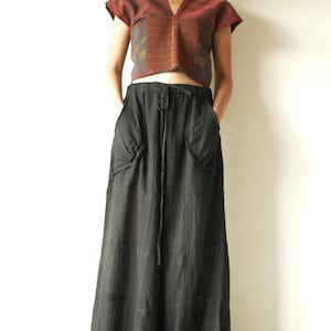 Pants /Linen/cotton brand long pants wide leg pants  (1413)